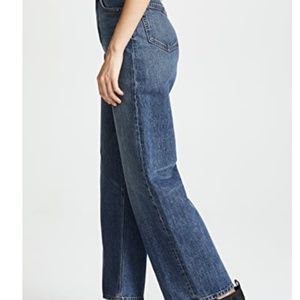 denim x alexander wang crush wide leg jeans